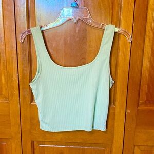 Light Green Crop Tank
